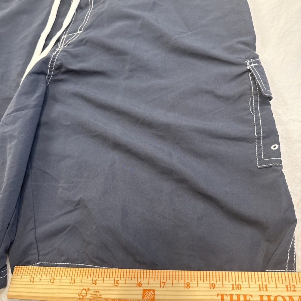 Talos  Swim Surf Shorts MENS 36 TWO Pocket DRAWSTRING NAVY - Picture 4 of 8